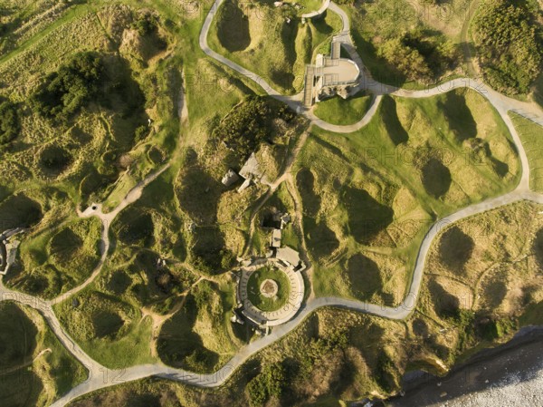 Ranger monument, Pointe du Hoc memorial, Omaha Beach, Lower Normandy, France, Europe