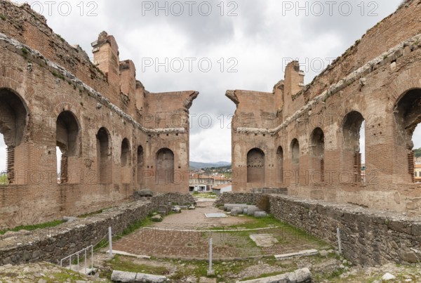 A picture of the interior of the Red Basilica in Bergama