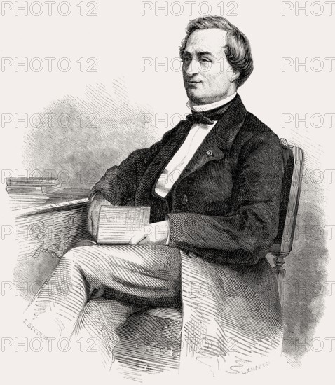 Louis Bernard Bonjean, 1804, 1871, a French jurist, Senator under Napoleon III