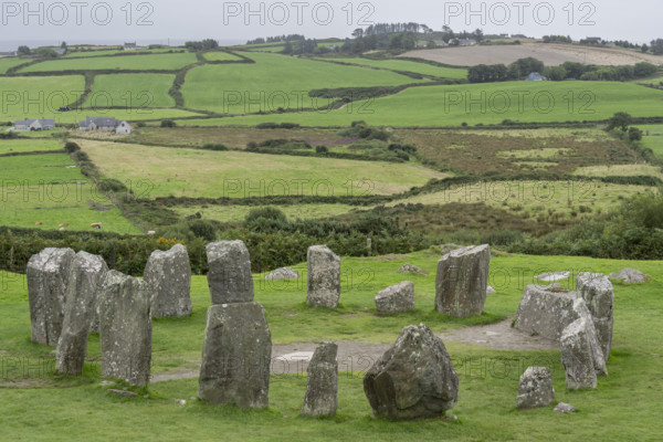 Megalithic Circle of Drombeg, The Altar of the Druid-, Rosscarbery approximately from the year 150 a. c., Ireland, United Kingdom, Europe