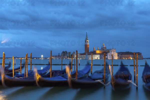 San Giorgio Maggiore in Venice from St Mark's Square at dawn