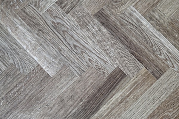 Close up shot of parquet floor tiles