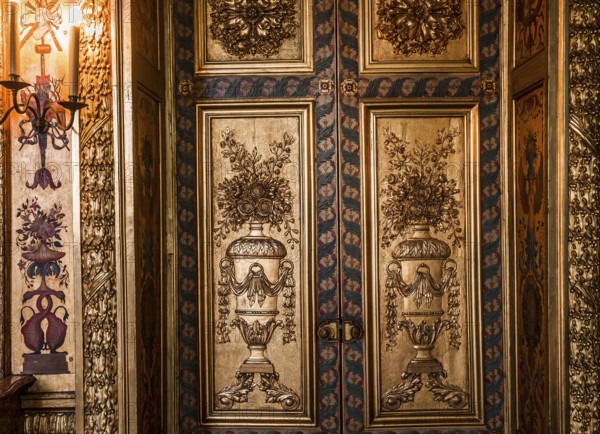 PARIS, FRANCE, OCTOBER 12, 2019 : interiors and decors of the hotel de Lauzun, october12, 2019, in Paris, France, Europe