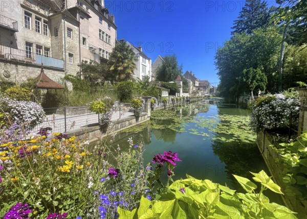 Medieval city of dole in france in covid lockdown quarantaine