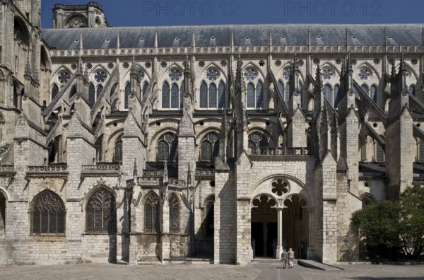 Bourges, Cathedral. Nave from the south, St., Saint, Saint