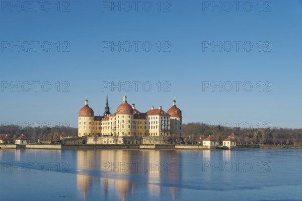 The baroque Moritzburg Castle