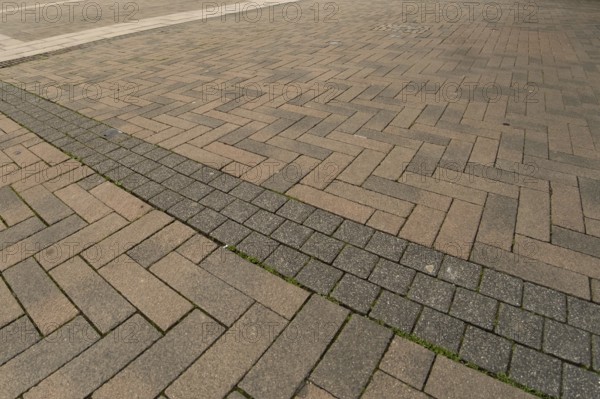 Paved square without people in a city