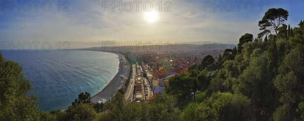 Sunset over the