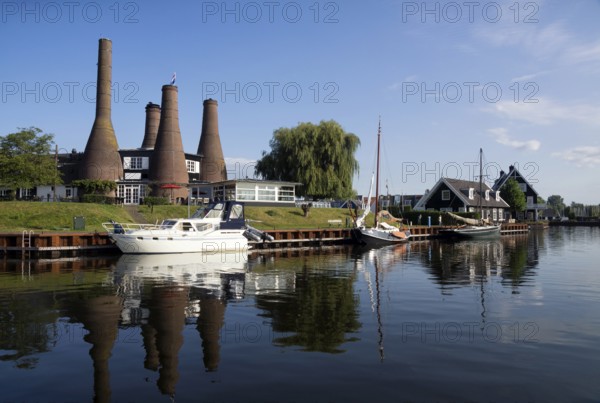 Chalk ovens in the harbour from the Dutch village Huizen