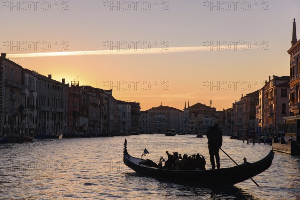 Sunset time, Venice, Italy, Europe
