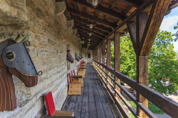 Walkway of Tallinn City Wall in Estonia