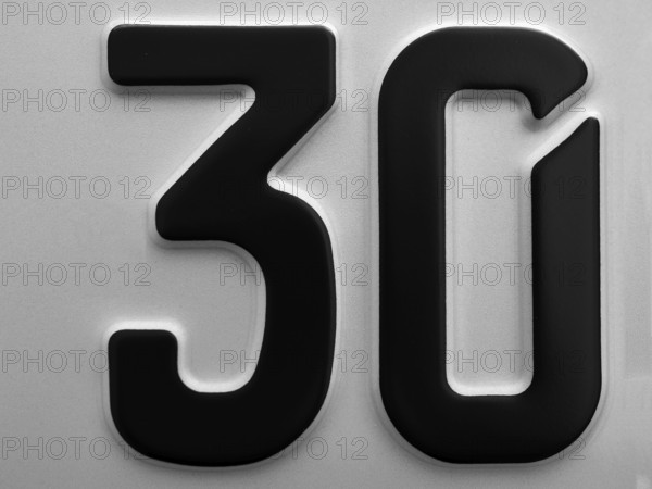 Number 30, Number, Anniversary, Birthday, North Rhine-Westphalia, Germany, Europe