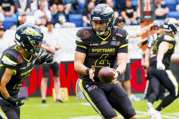 European League of Football, ELF/ Game: Munich Ravens at Stuttgart Surge on 26.May. 2024 ,in the PreZero Arena , Sinsheim, Germany.ero Arena , Sinsheim, Germany.