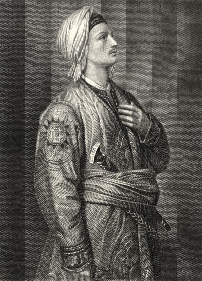 Prince Calàf, character from the drama Turandot by Friedrich Schiller, 1759 - 1805