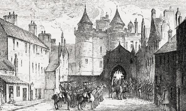 The Palace Gate, Palace of Holyroodhouse, Edinburgh, Scotland, 18th century