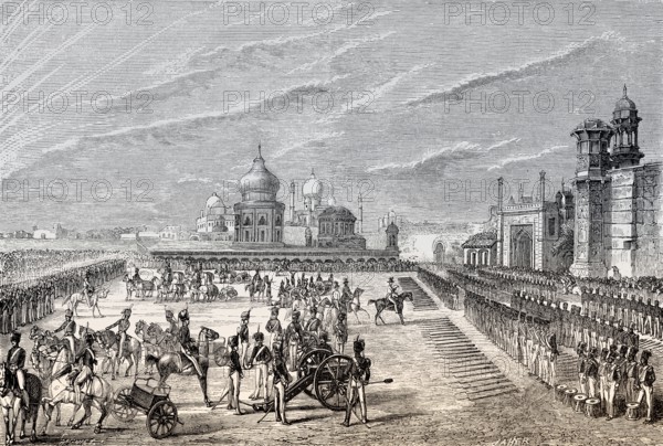 Disarming Indian infantrymen, Agra, Indian Rebellion of 1857