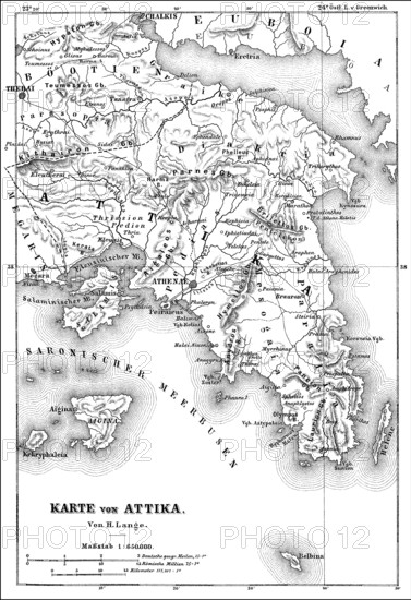 Attica, Attic peninsula, historical region, ancient Greece