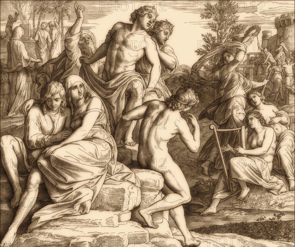 Days of Noah, Old Testament, by Julius Schnorr von Carolsfeld, 1860