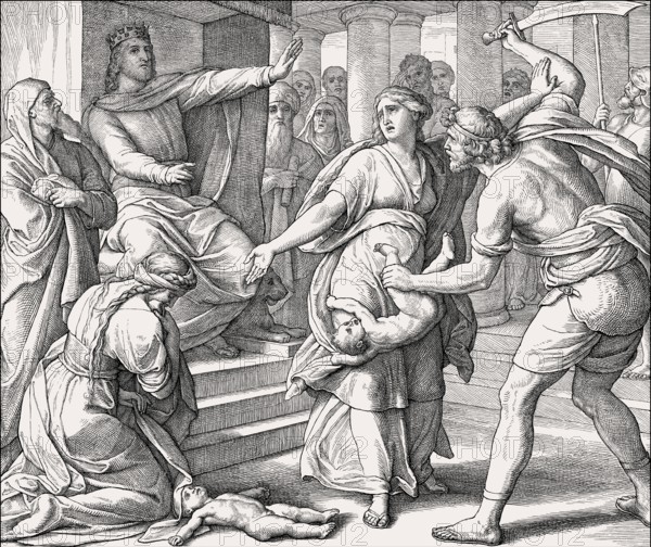 The Judgment of Solomon, Old Testament, by Julius Schnorr von Carolsfeld