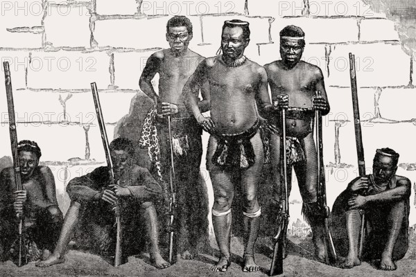 Dabulamanzi kaMpande, 1839 –1886, a Zulu commander in the Anglo-Zulu War, From British Battles on Land and Sea, by James Grant