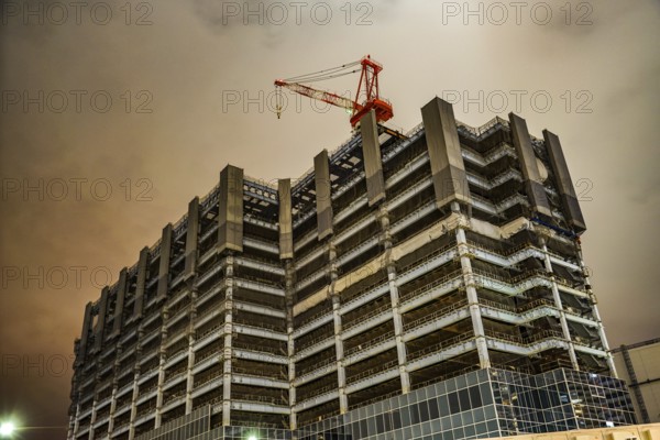 High-rise building construction site of the Yokohama Minato Mirai. Shooting Location: Yokohama-city kanagawa prefecture