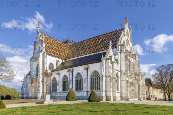 Church of Royal Monastery of Brou in Bourg-en-Bresse, France, Europe