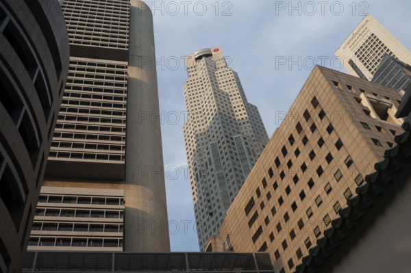 24.02.2019, Singapore, Republic of Singapore, Asia, Skyscrapers in Singapore's business district at Raffles Place, Asia