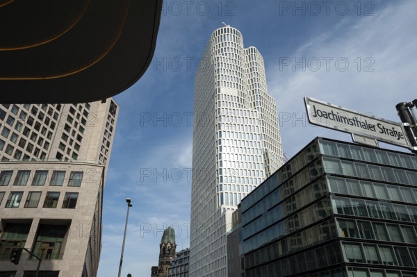 09.06.2019, Berlin, Germany, Europe, View of the Upper West building complex and the Waldorf Astoria Hotel in Berlin-Charlottenburg, Europe