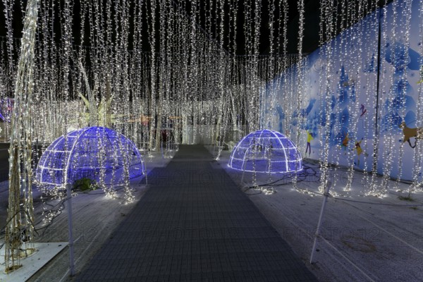 Illumi light show event, 25 million lights, winter wonderland, Laval, Province of Quebec, Canada, North America