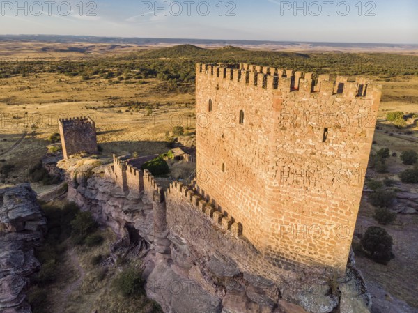 Zafra castle, 12th century, Campillo de Dueñas, Guadalajara, Spain, Europe