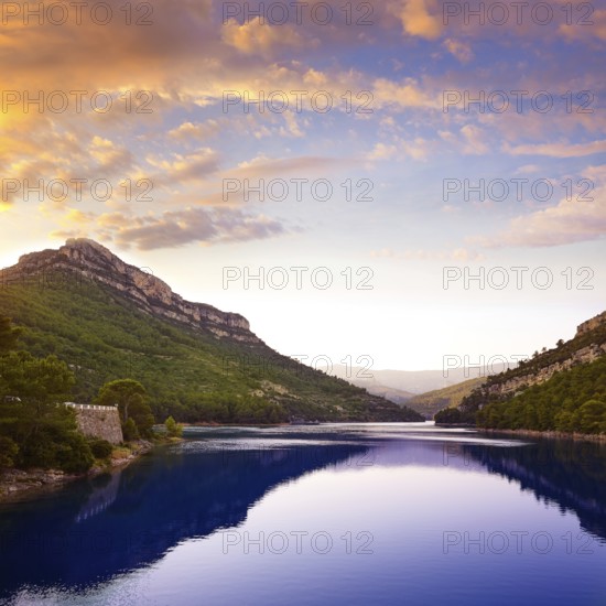 Ulldecona reservoir dam in Castellon of Spain