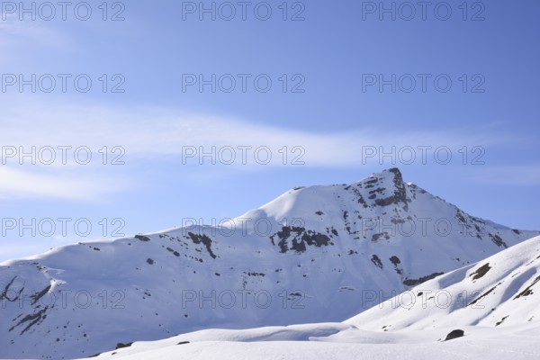 Overview of Piz Bardella, Julier Pass, Engadine, Switzerland, Europe