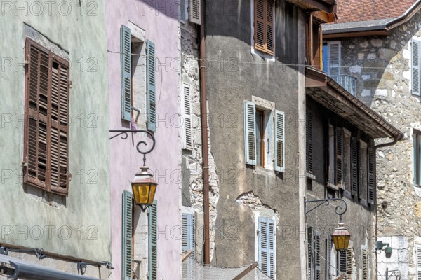 Old buildings in the old town centre of Annecy in the Haute Savoie department in southern France