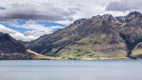An image of a scenery at Lake Te Anau, New Zealand, Oceania