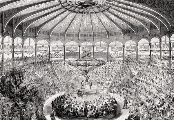 Elijah, oratorio by Felix Mendelssohn, Cirque d'Été, former Parisian theatre, Paris, France, 1857, Europe