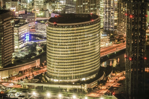 Night view seen from the Landmark Tower (Fuji Xerox). Shooting Location: Yokohama-city kanagawa prefecture