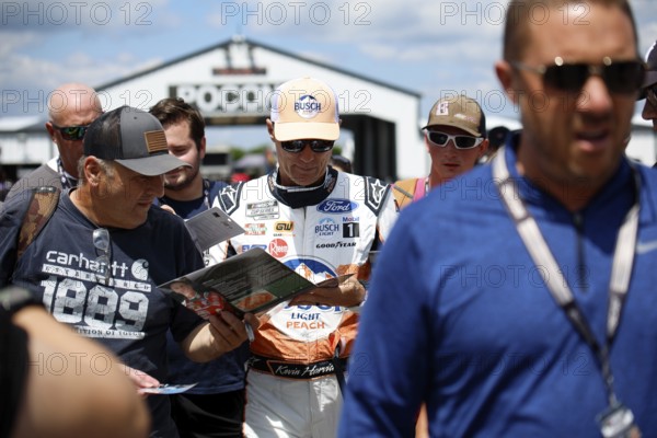 NASCAR Cup Series Driver, Kevin Harvick (4) gets ready to practice for the HighPoint.com 400 at the Pocono Raceway in Long Pond PA