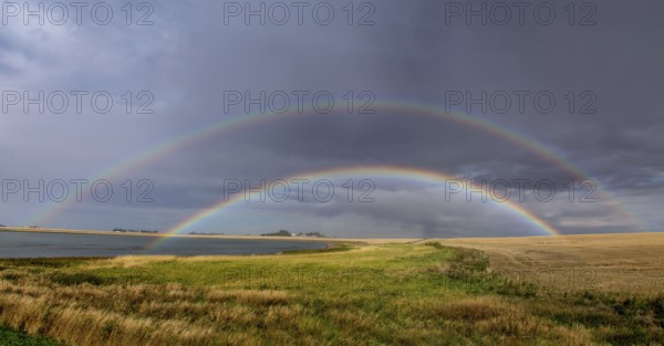 Prairie Rainbow in Saskatchewan Canada Beautiful Scene