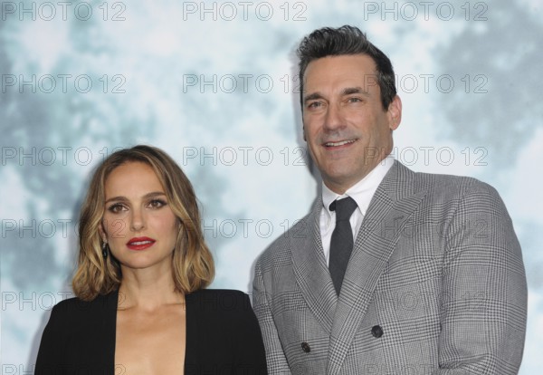 Jon Hamm and Natalie Portman at the Los Angeles premiere of 'Lucy In The Sky' held at the Darryl Zanuck Theate in Los Angeles, USA on September 25, 2019