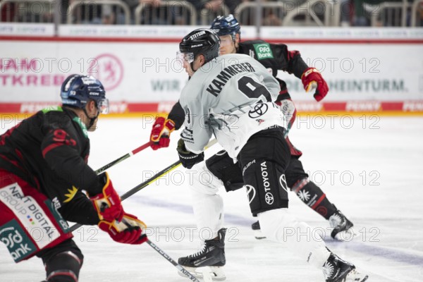 PSD Bank Dome, Düsseldorf, North Rhine-Westphalia, Maximilian Kammerer (Koelner Haie, #9), PENNY DEL, Düsseldorfer EG-Kölner Haie on 18/10/2024 at the PSD Bank Dome in Düsseldorf Germany