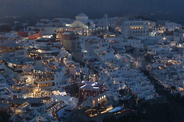 Village of Thira, Santorini Cyclades islands, Greece, Europe