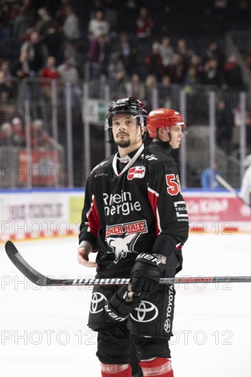 LanxessArena, Cologne, North Rhine-Westphalia, Otso Rantakari (Cologne Sharks, #52), PENNY DEL, Cologne Sharks-Adler Mannheim on 02/02/2025 at the LanxessArena in Cologne Germany
