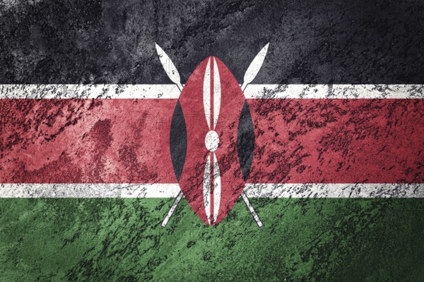 Grunge Kenya flag. Kenya