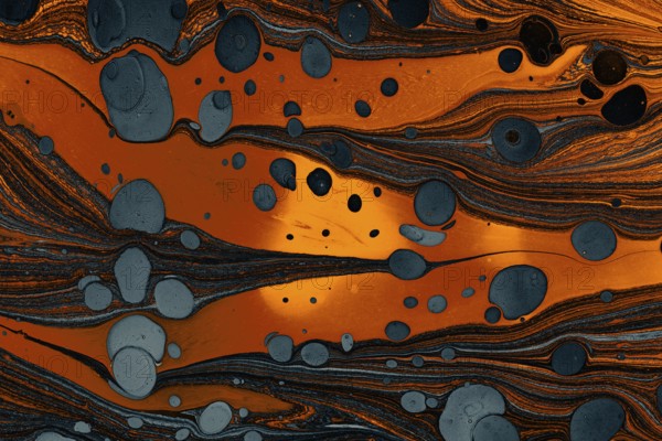 Ebru marble effect pattern design for print