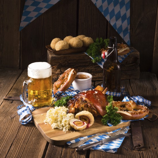Oktoberfest pork with sauerkraut