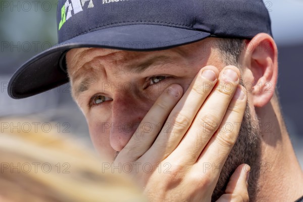 INDYCAR driver, AGUSTIN HUGO CANAPINO (R) (78) of Arrecifes, Argentina, prepares to practice for the Chevrolet Detroit Grand Prix at the Streets of Downtown Detroit in Detroit MI, USA, South America