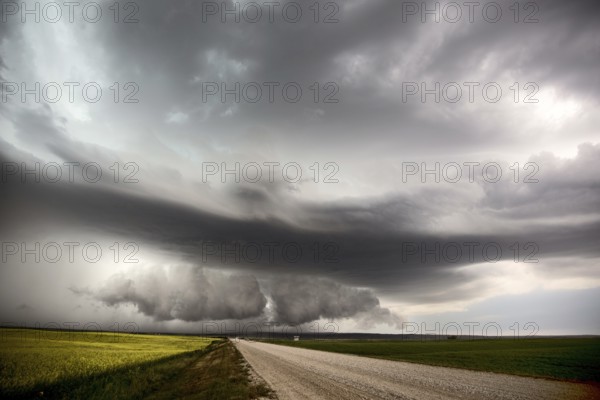 Prairie Storm Clouds in Saskatchewan Canada rural setting