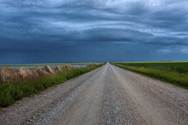 Storm Clouds Prairie Sky Canada Ominous danger