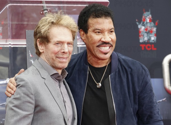Lionel Richie and Jerry Bruckheimer at Lionel Richie Hand And Footprint Ceremony held at the TCL Chinese Theatre in Hollywood, USA on March 7, 2018., Hollywood, California, USA, North America