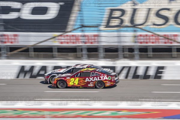 William Byron races for position for the Cook Out 400 in Martinsville, VA, USA, North America